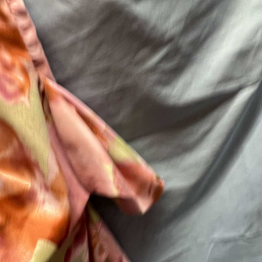 BCBGMaxAzria Pink and Orange Floral Mini Dress - Picture 6 of 8